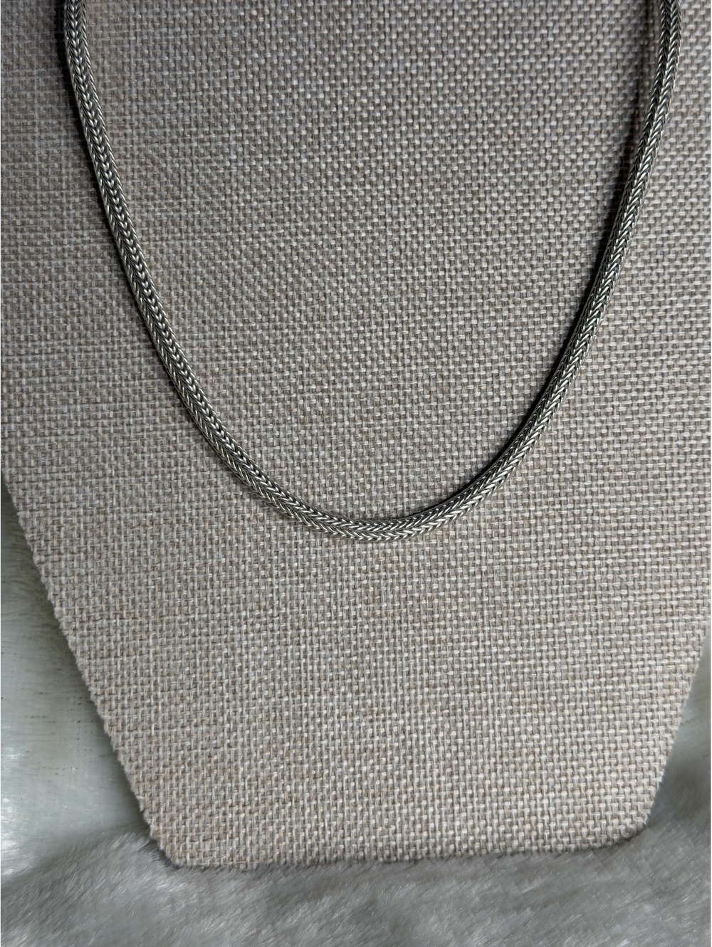 Vintage Silpada Thick Bold Omega Chain Necklace Sterling Silver 925 N0603